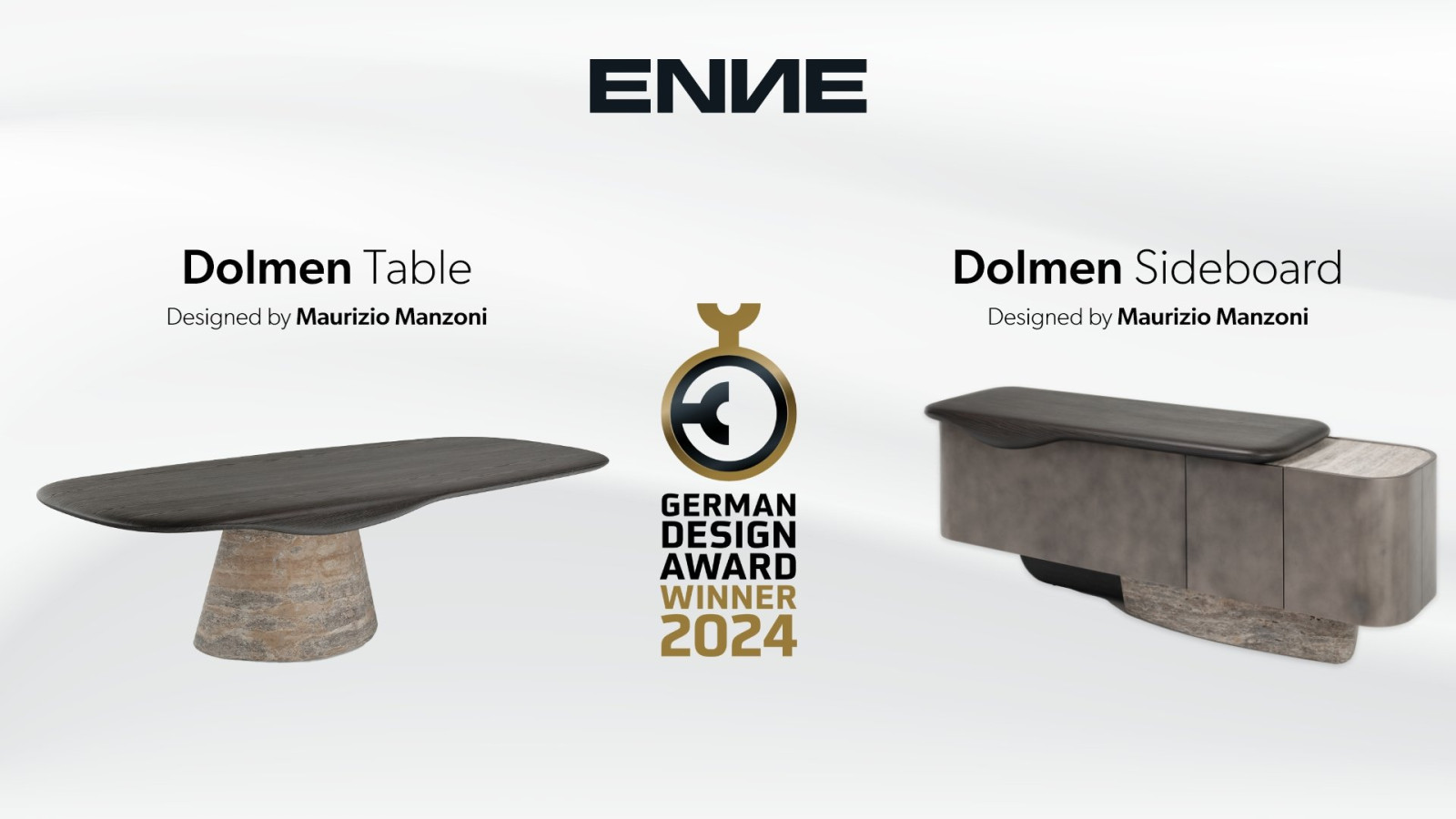 Dolmen table and dolmen sideboard are the german design award winner 2024